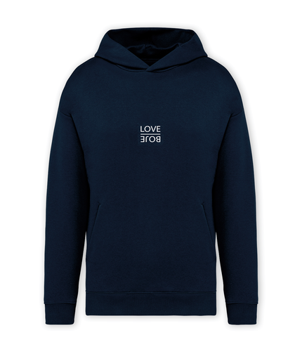 Hoodie "Love Boje" Navy Blue